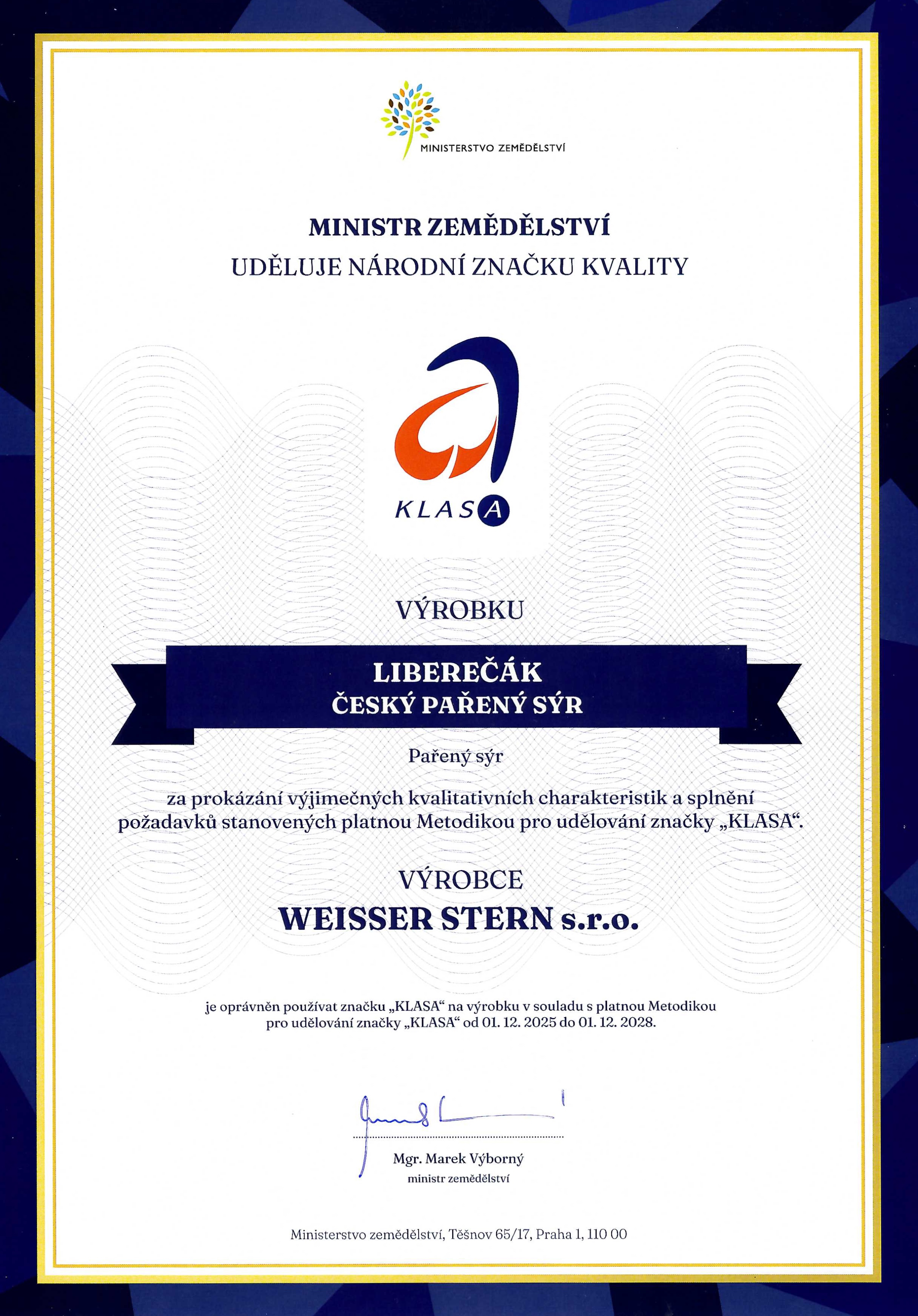 2025 Klasa - Liberečák